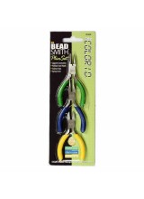 Beadsmith 3 Mini Craft Pliers 8cm~ Includes Round, Flat and Cutting Pliers & Ideal For Travel or Young Crafters